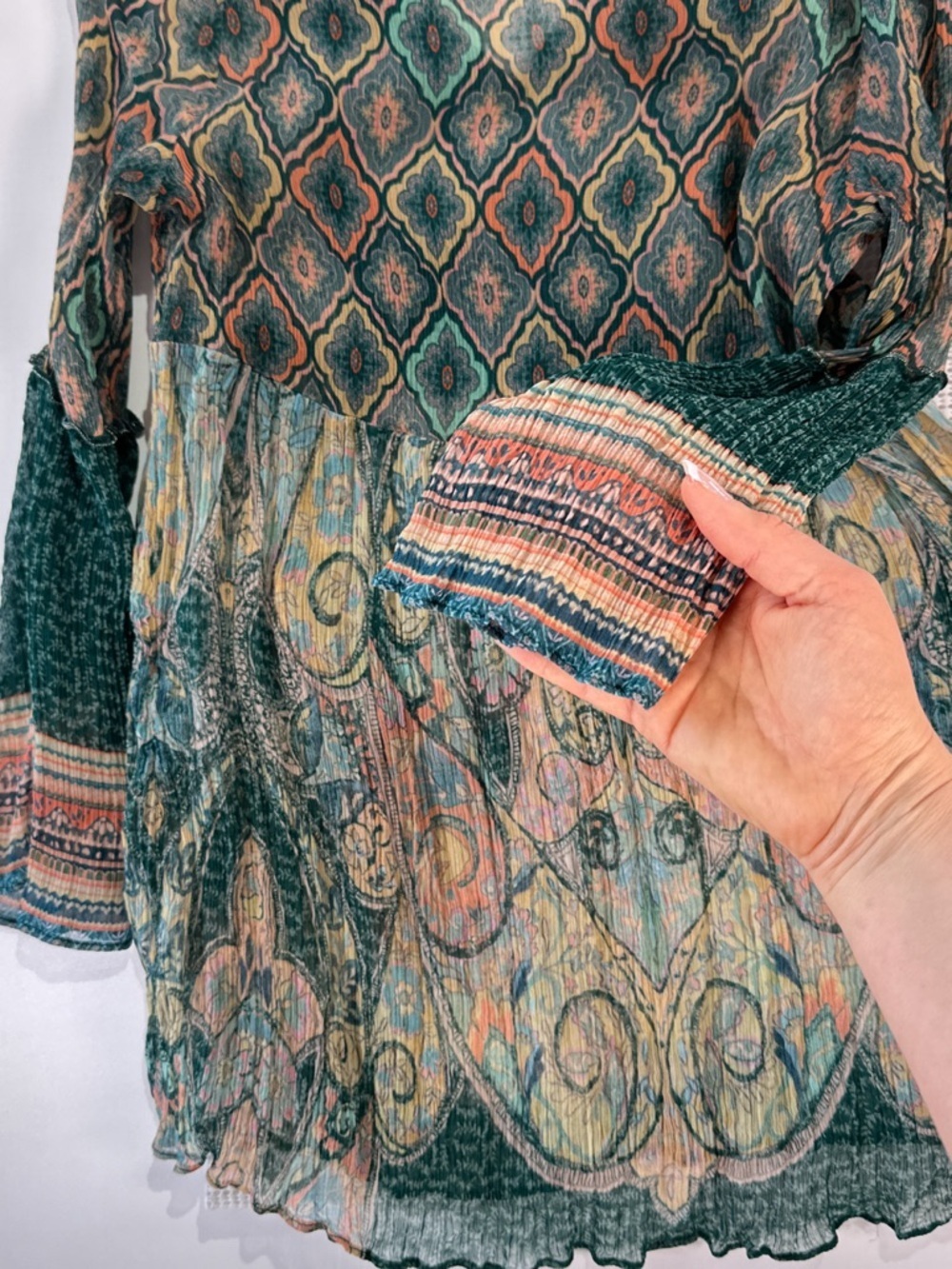 Soft Surroundings Women’s Peasant Tunic Embroidered Festival Small - Picture 11 of 13
